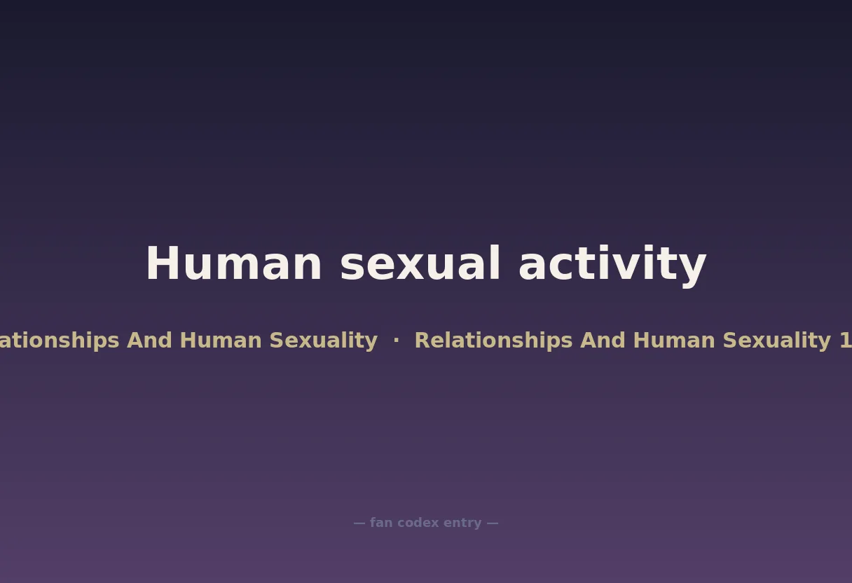 Human sexual activity