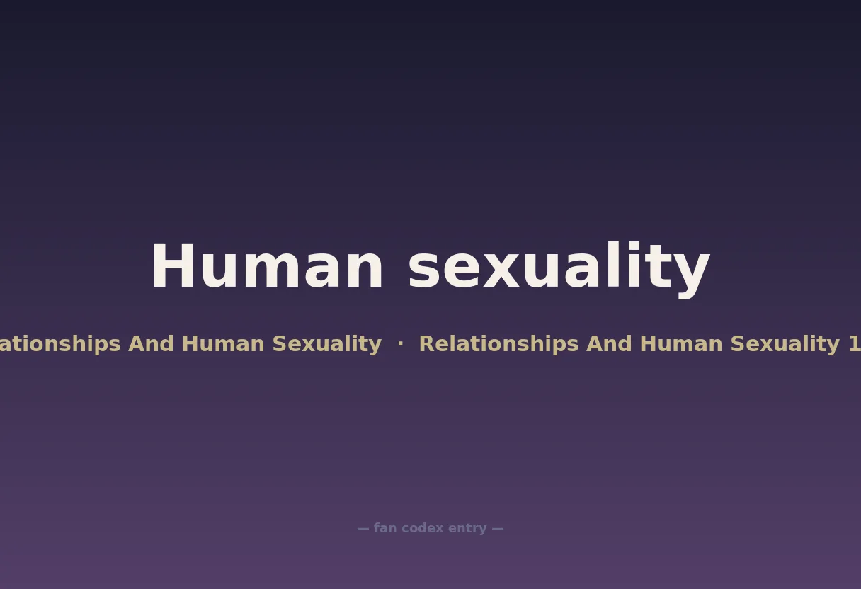 Human sexuality