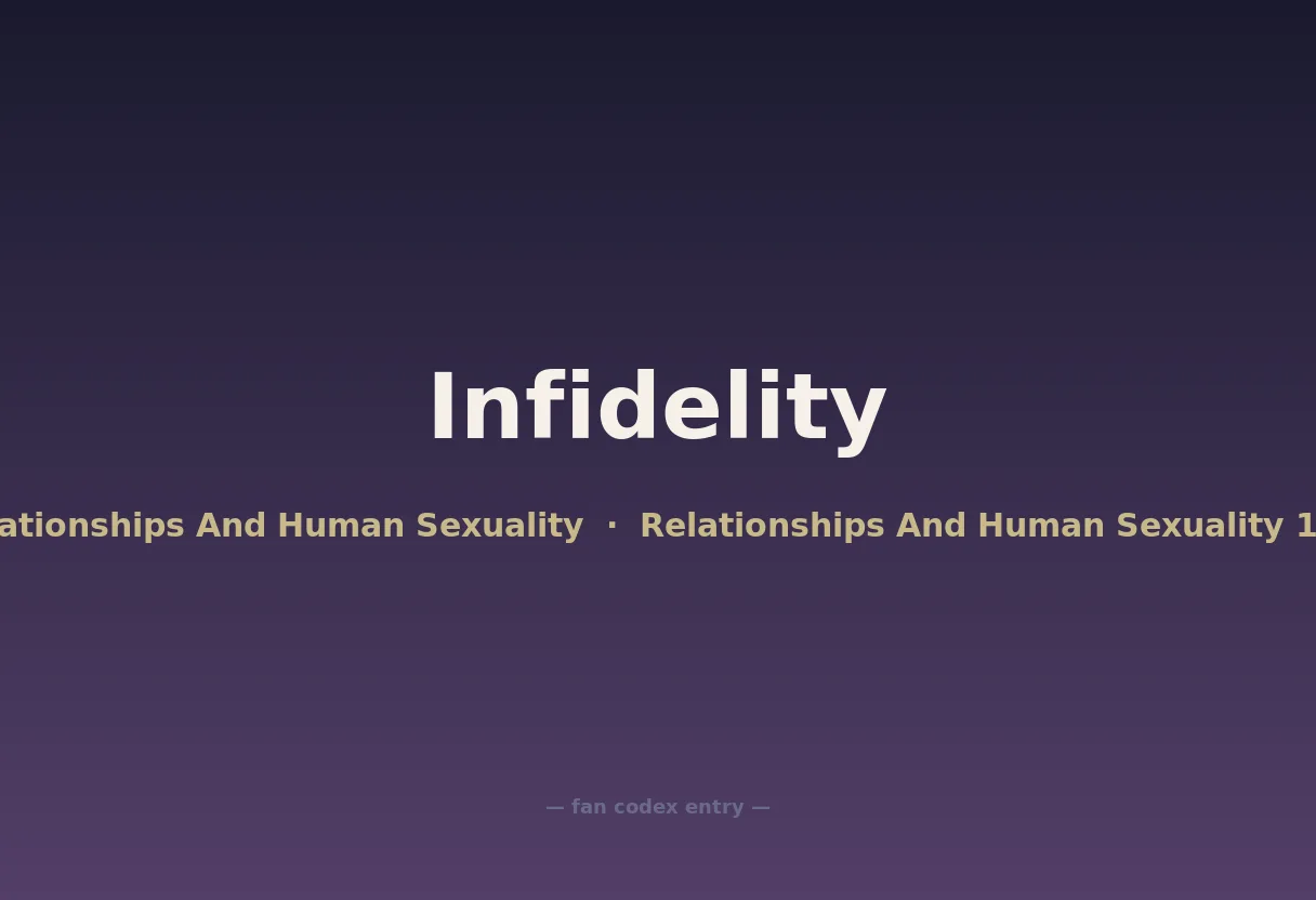 Infidelity