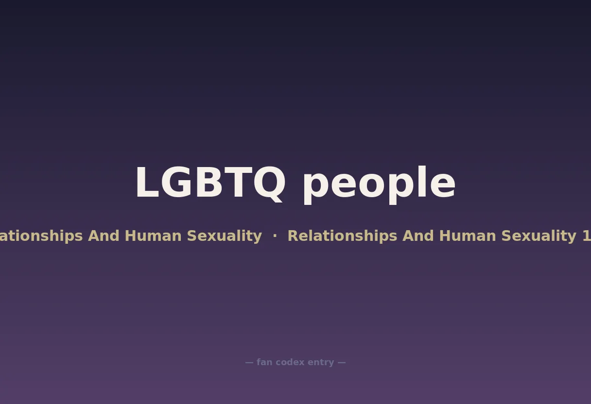 LGBTQ people