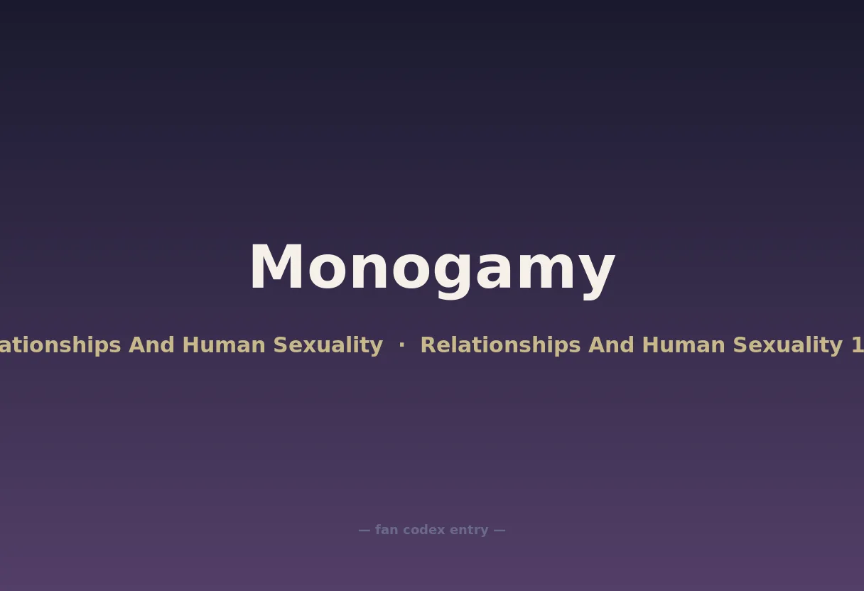 Monogamy
