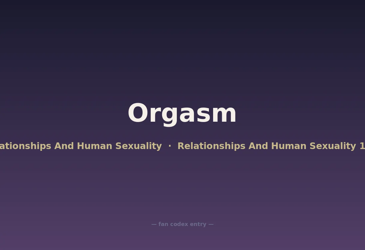 Orgasm