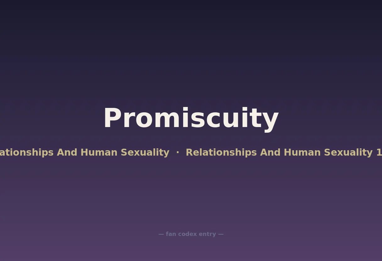 Promiscuity