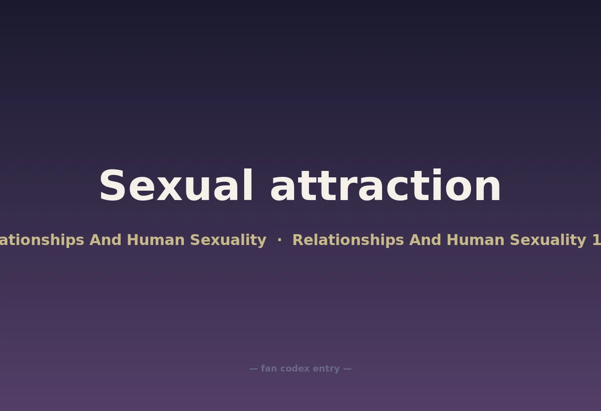Sexual attraction