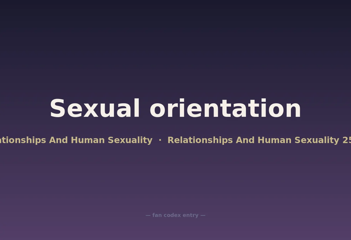 Sexual orientation